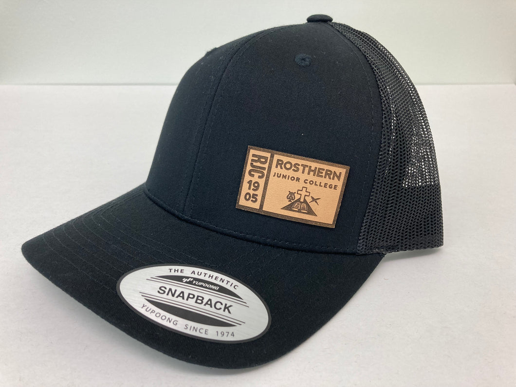 RJC Leather Patch Snapback Hat